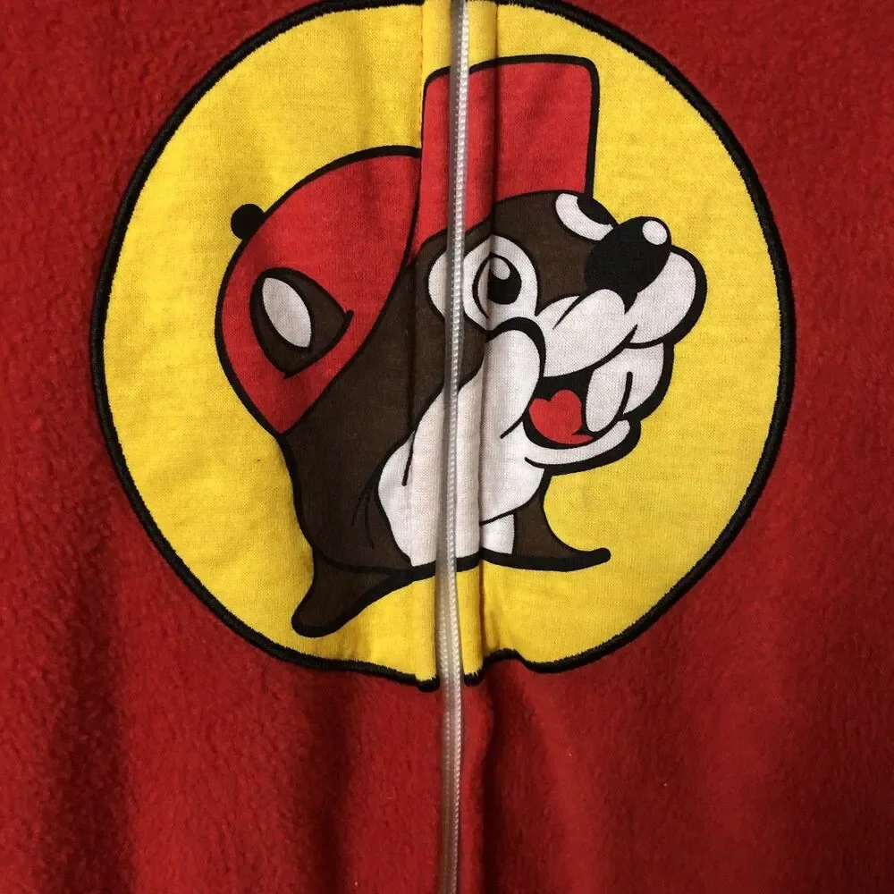 Buc-ee's Beaver Mascot Buc Union Body Suit Costume Pajamas Youth XS NWT